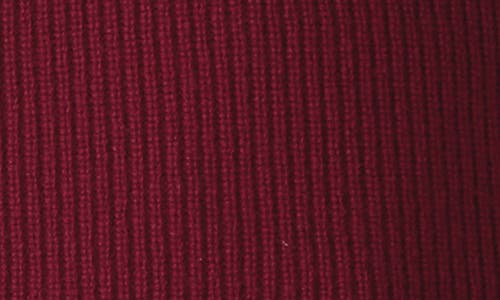 Eileen Fisher Rib Turtleneck Sweater In Burgundy