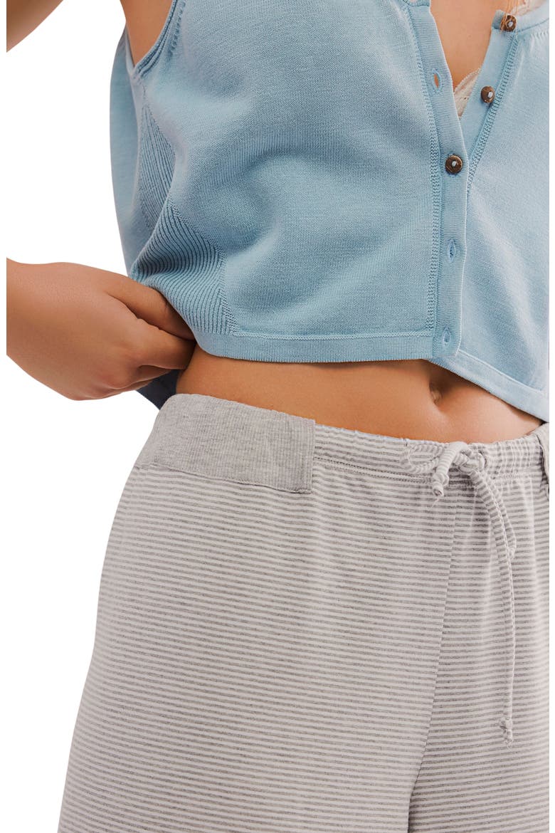 Out and About Stripe Knit Wide Leg Pants, Alternate, color, GREY