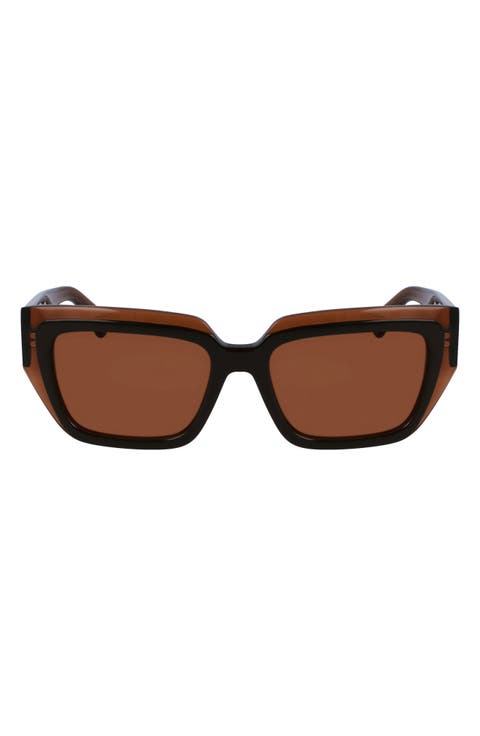 Classic Logo 55mm Square Sunglasses