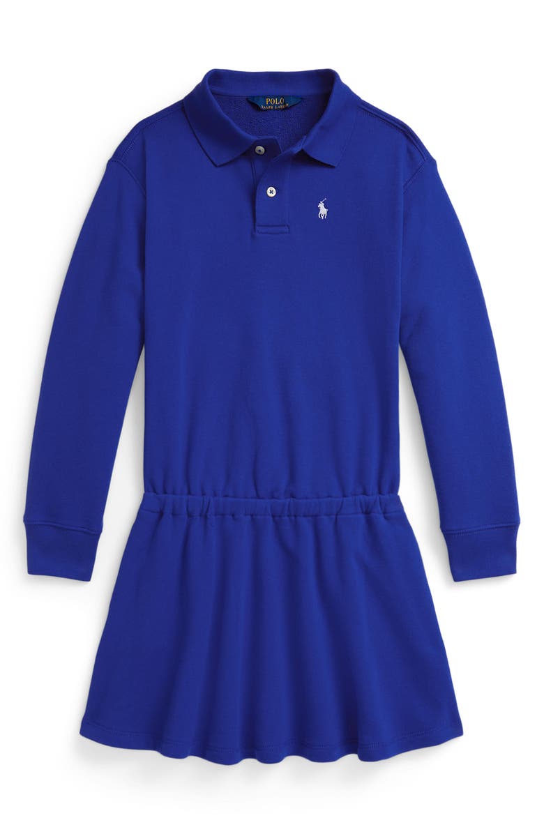 Polo Ralph Lauren Kids' Knit Polo Dress, Main, color, New Sapphire