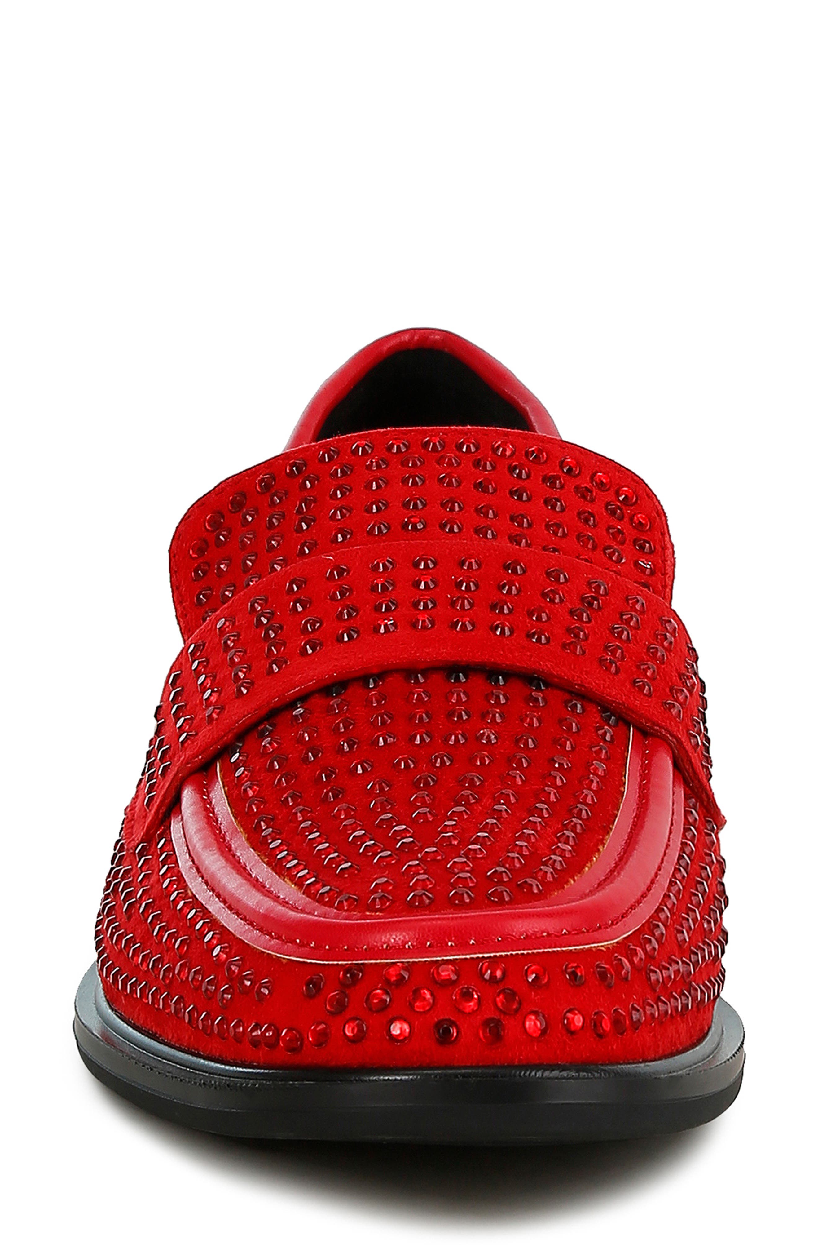 Hobbs Studded Loafer, Alternate, color, RED