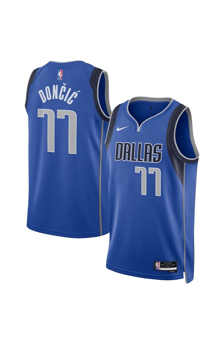 Nike Unisex Nike Luka Dončić Blue Dallas Mavericks Swingman Jersey - Icon Edition, Main, color, 