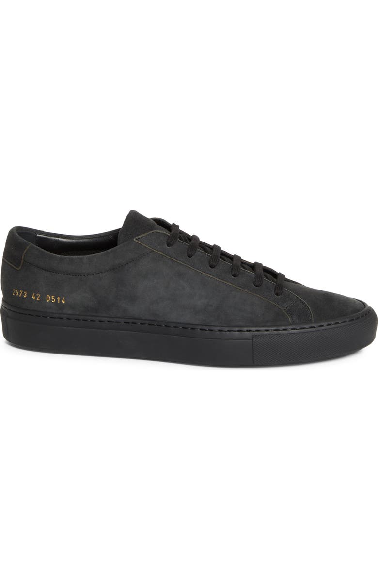 Common Projects Achilles Premium Sneaker, Alternate, color, Off Black