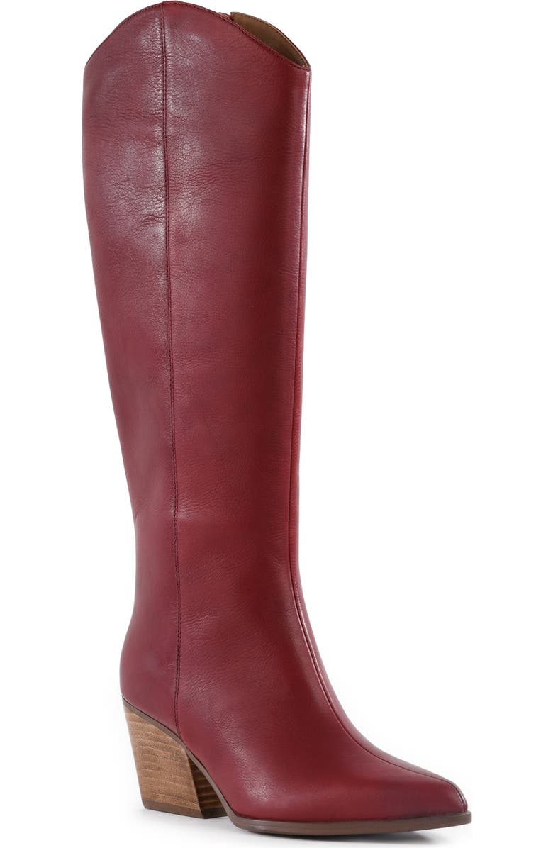 Seychelles Begging You Knee High Western Boot, Main, color, Cranberry