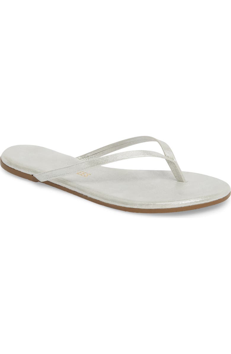 TKEES 'Glitters' Flip Flop, Main, color, Gleam Leather