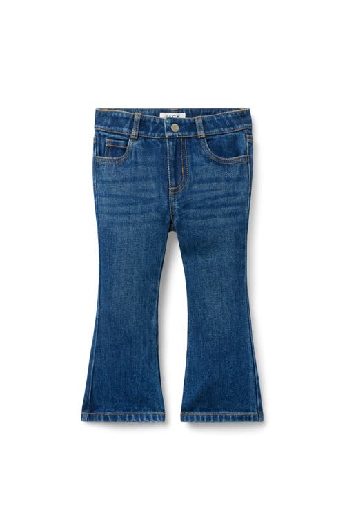 Janie And Jack Flare Jean In Medium Wash In Blue