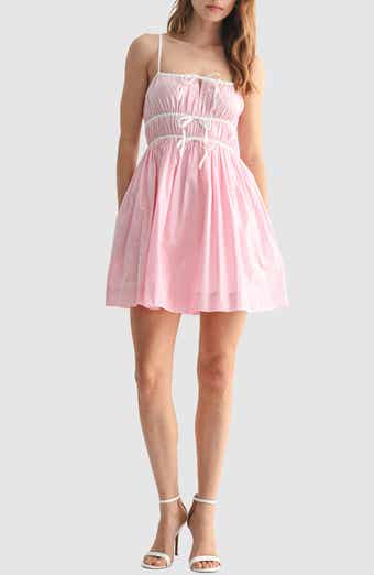 All in Favor Front Bow Fit & Flare Minidress