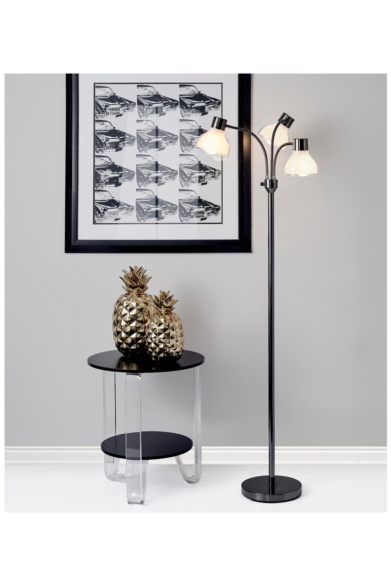 Presley 3-Arm Floor Lamp, Alternate, color, BLACK NICKEL