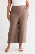 MAX STUDIO Textured Wide Leg Crop Pants