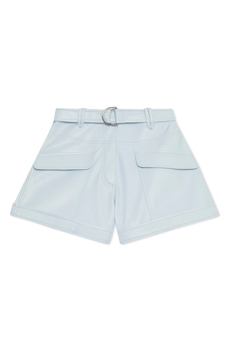 Simkhai Faux Leather Cargo Shorts, Main, color,