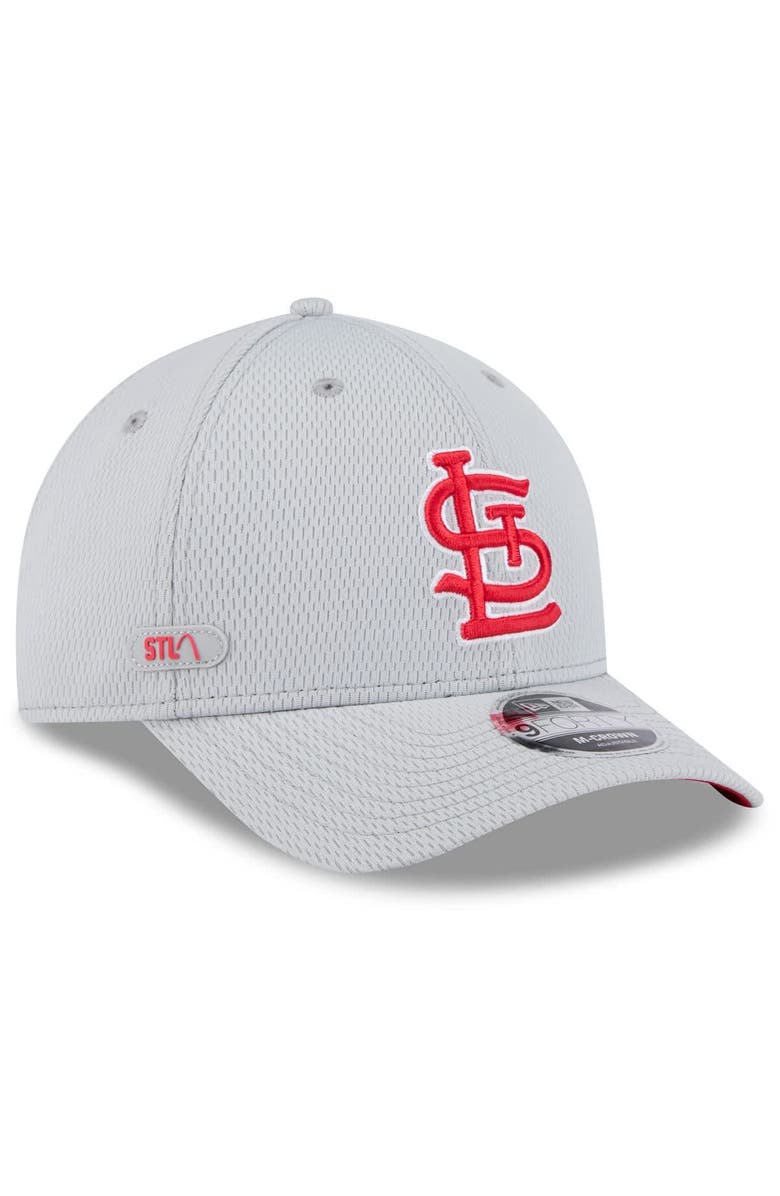 New Era Men's New Era Gray St. Louis Cardinals 2025 MLB Clubhouse 9FORTY M-Crown Adjustable Hat, Main, color,