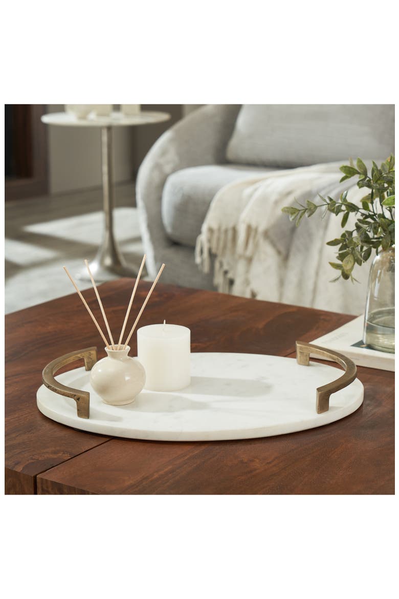 Marble Decorative Tray, Alternate, color, WHITE