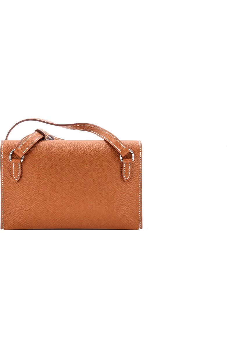 Pre-Owned Hermes Hermesnap Wallet Bag Epsom, Alternate, color, Gold