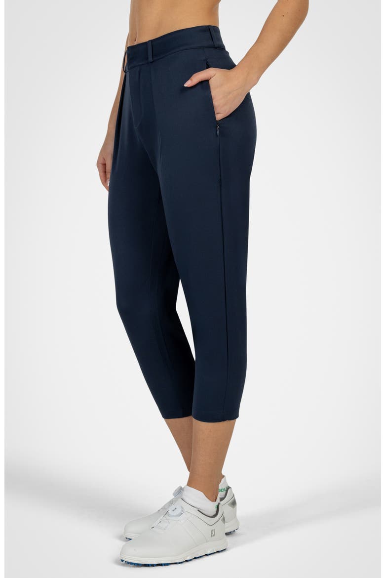 Courseluxe Performance Cropped Pants, Alternate, color, NAVY