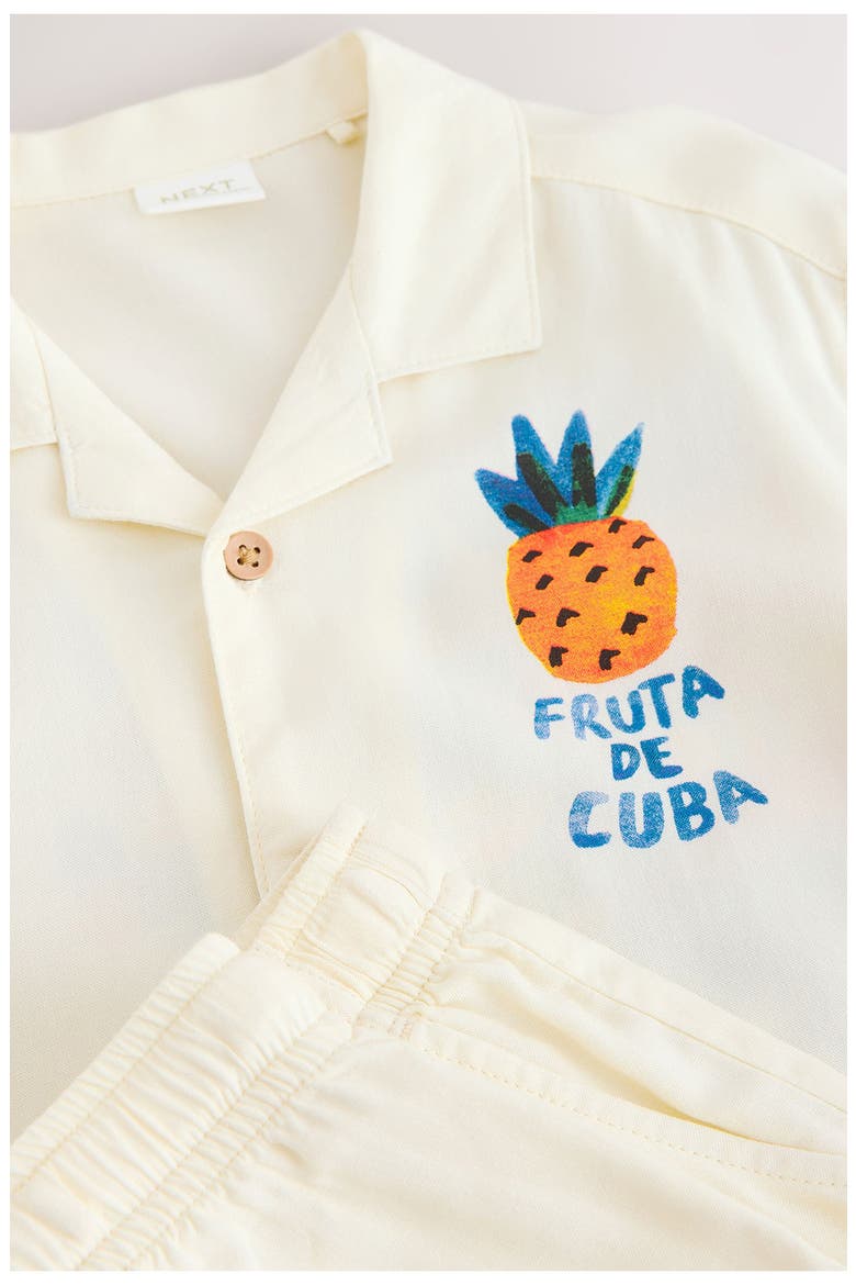 Kids' Havana Camp Shirt & Shorts Set, Alternate, color, NEUTRAL