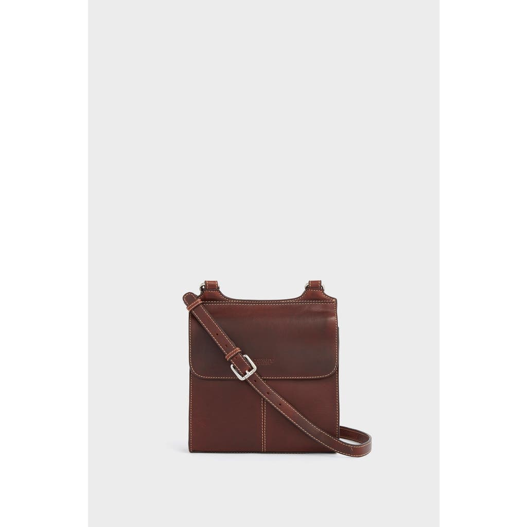 Osprey London The Narissa Leather Crossbody Bag In Brown