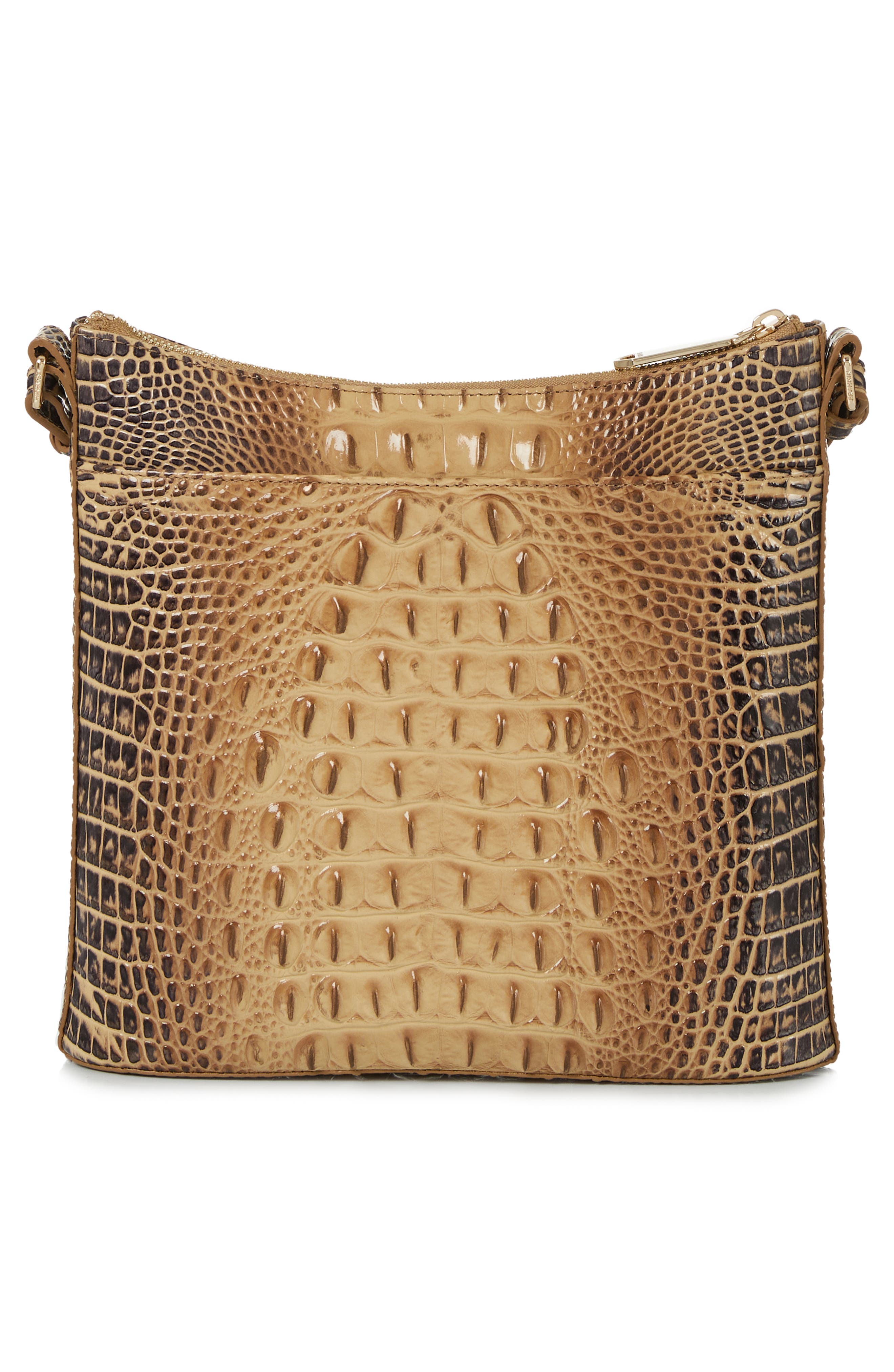 Katie Croc Embossed Leather Crossbody Bag, Alternate, color, PASTRY