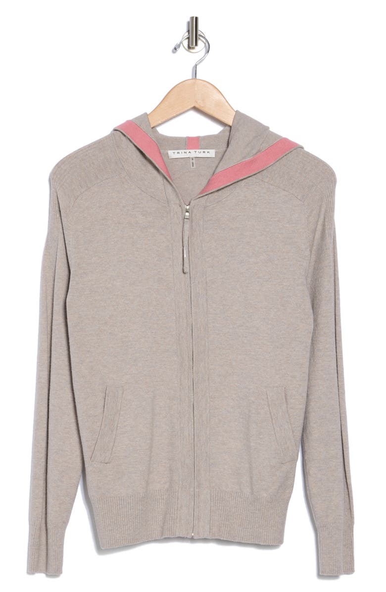 Trina Turk Delacorte Zip Hoodie, Alternate, color,