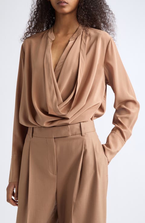 Lauren Drape Silk Top