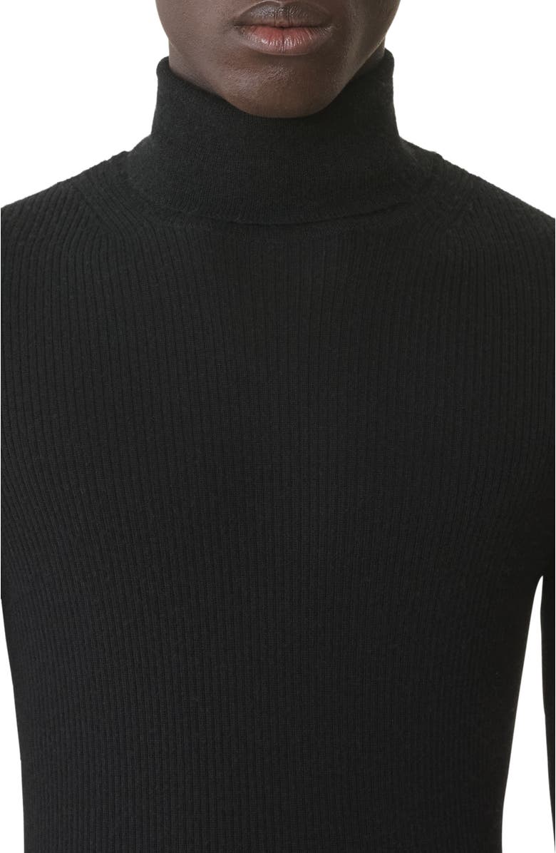 Lanvin Turtleneck Sweater In Merino Wool And Silk, Alternate, color,
