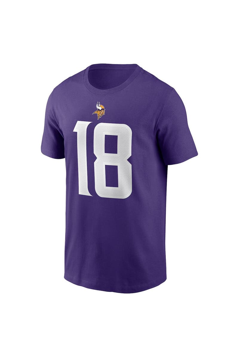 Nike Men's Nike Justin Jefferson Purple Minnesota Vikings Name & Number T-Shirt, Alternate, color, 