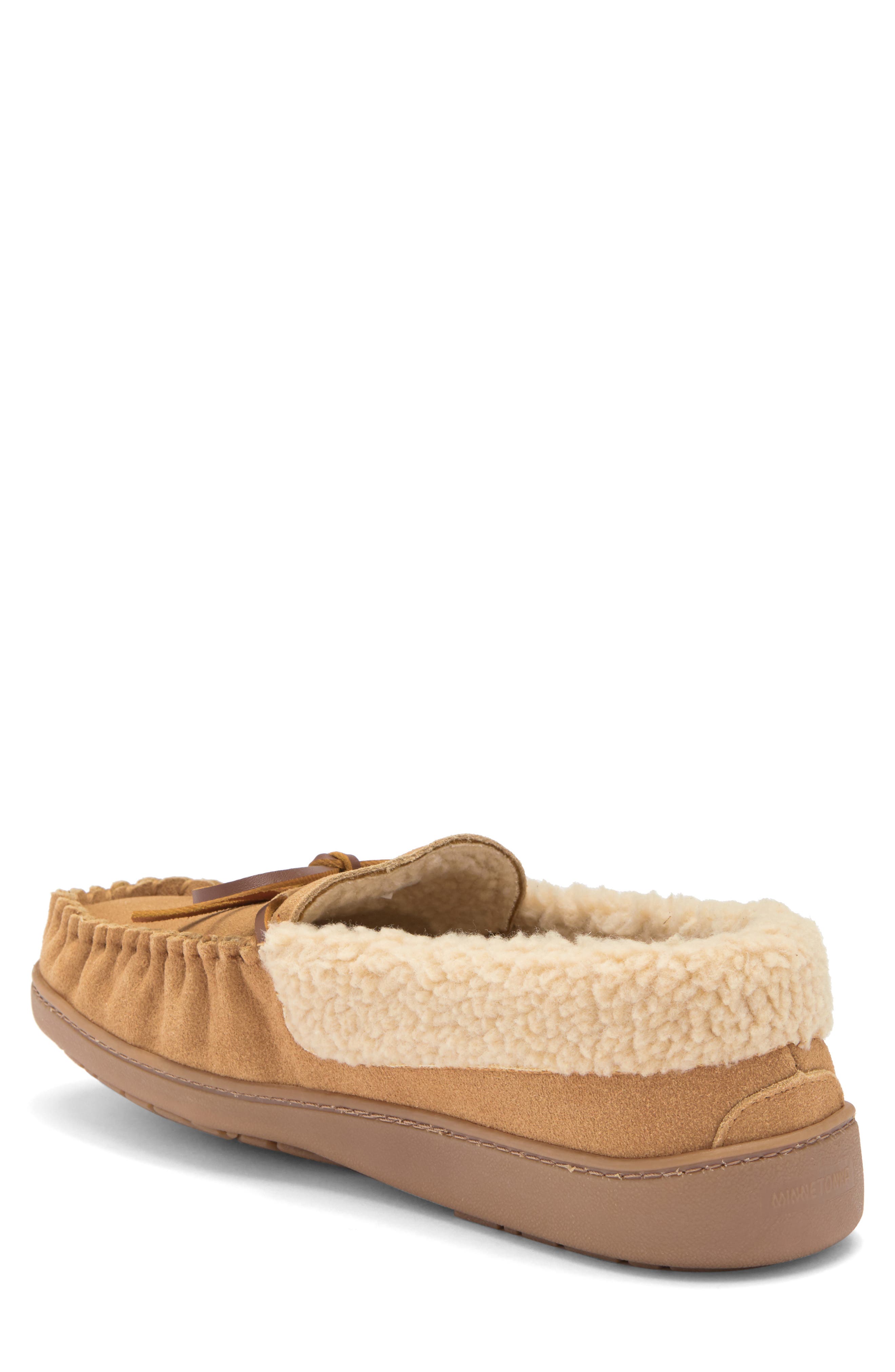 Minnetonka Corey Trapper Faux Fur Lined Slipper, Alternate, color, 