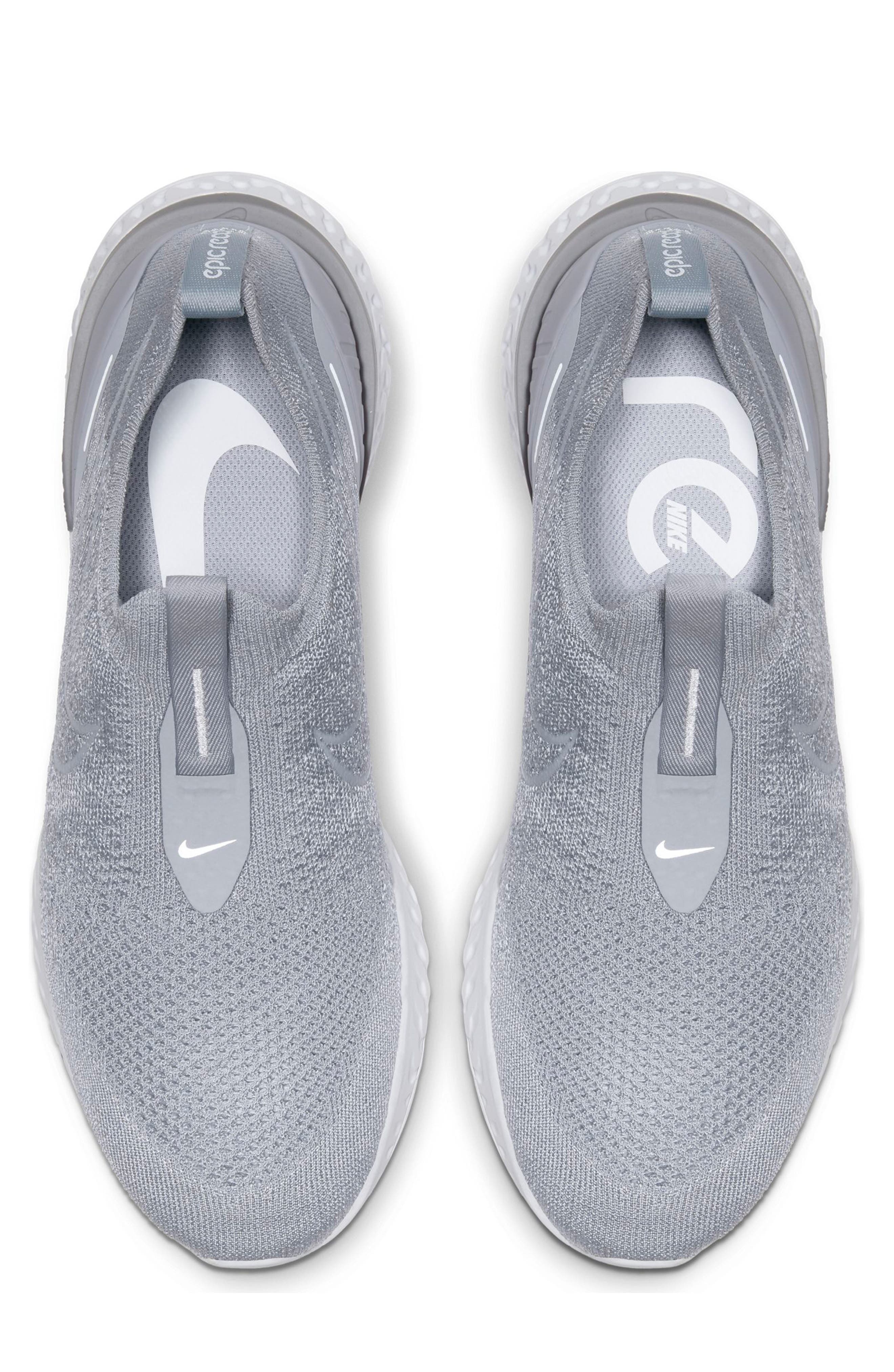 Epic Phantom React Running Shoe, Alternate, color, WOLF GREY/ WHITE