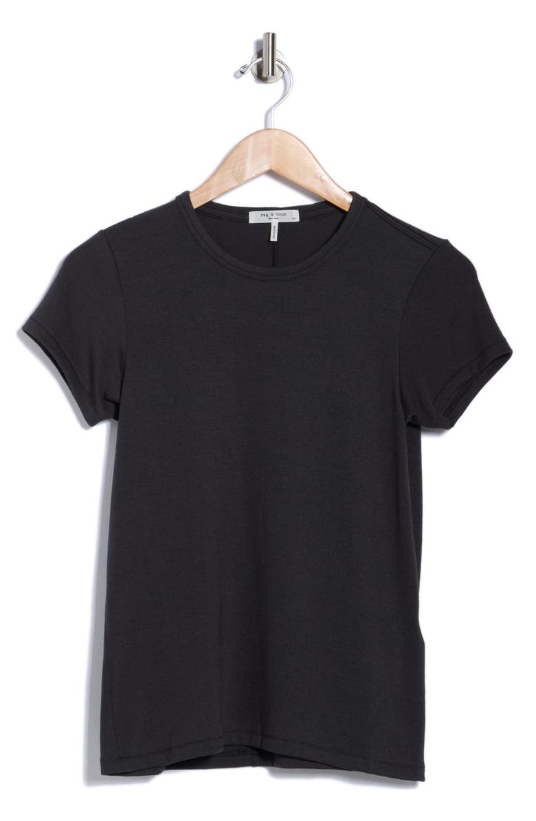 rag & bone Lea T-Shirt, Alternate, color, Black