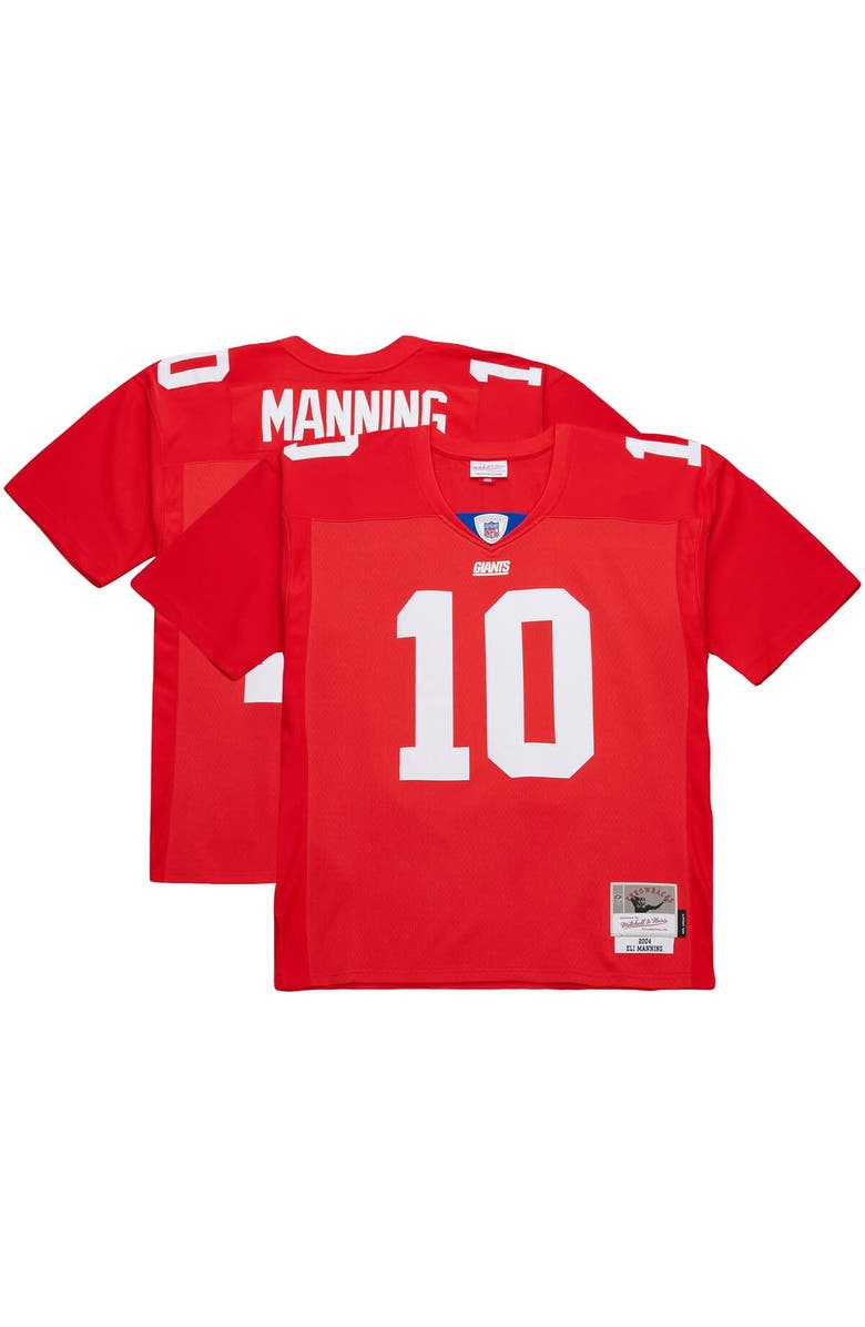 Mitchell 
Ness Men
s Mitchell 
Ness Eli Manning Red New York Giants 2004 Team Legacy Retired Player Big 
Tall Jersey, Main, color, Red