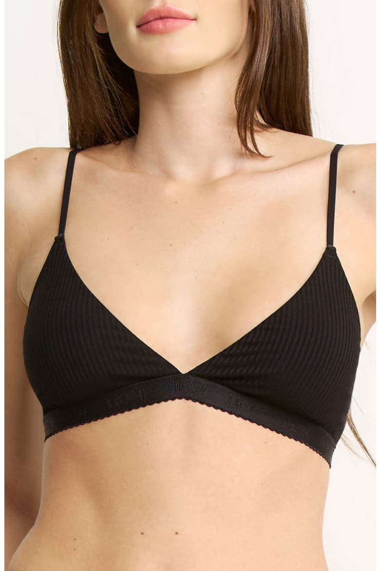 Emma Rib Bralette, Main, color, BLACK