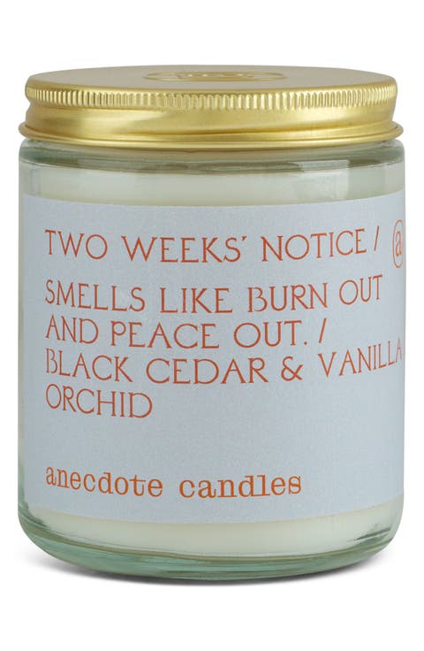 Two Weeks' Notice Candle