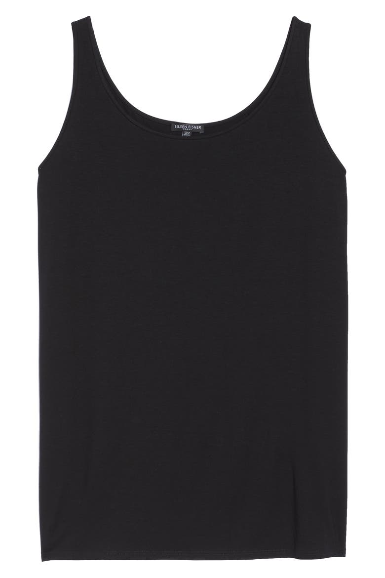Lightweight Jersey Tank, Alternate, color, BLACK