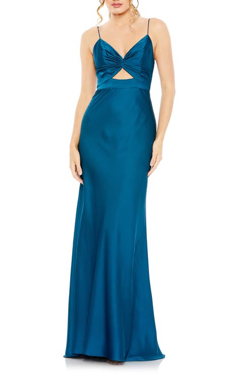 Tie Front Dress with Keyhole Detail Dress