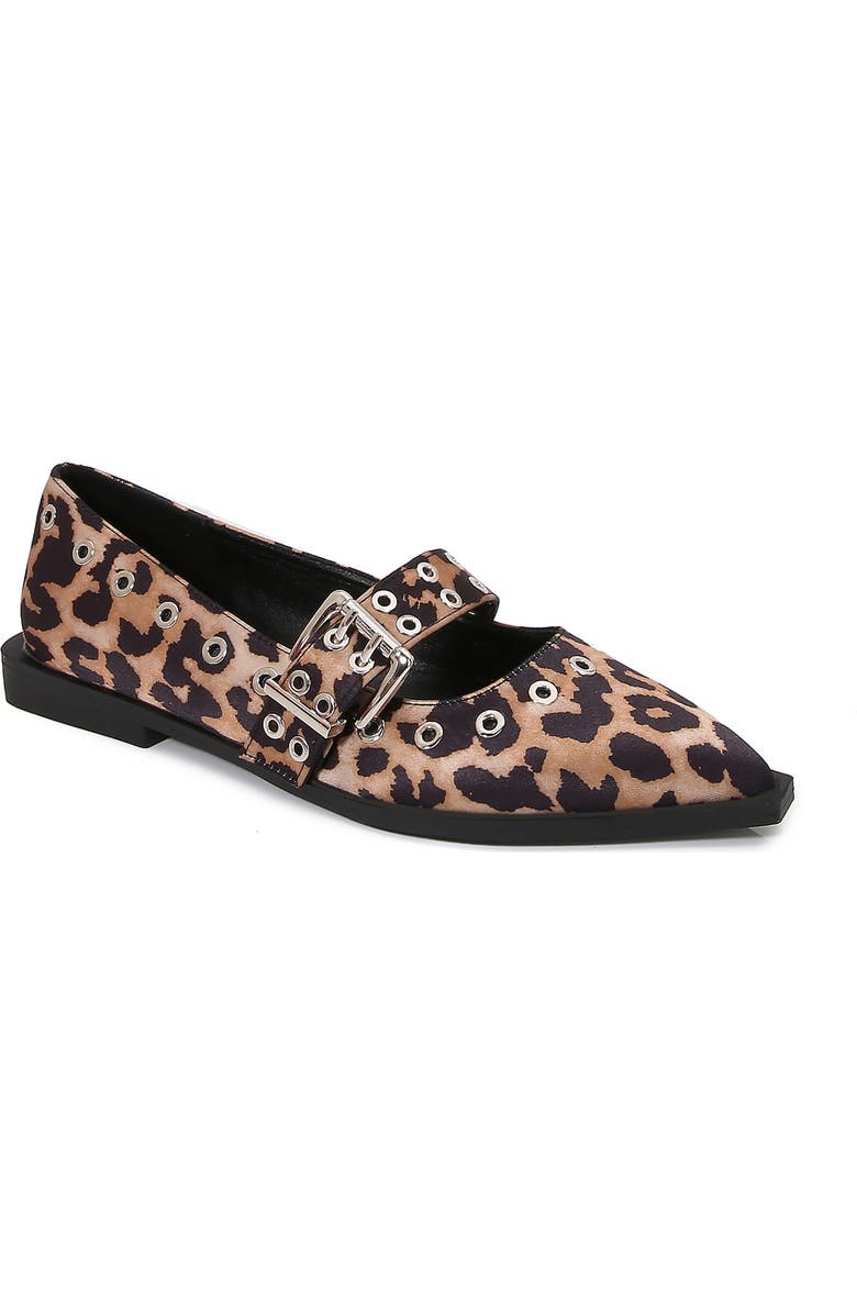 BERNESS Astra Grommet Mary Jane Flat, Main, color, Leopard