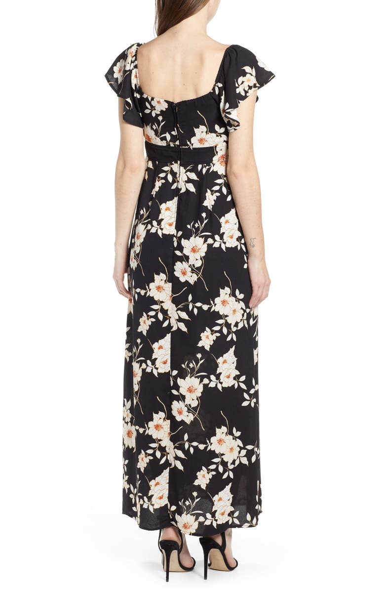 Row A Twist Front Maxi Dress, Alternate, color, 