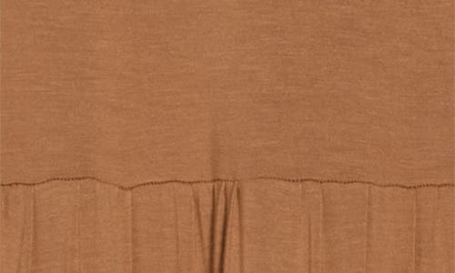 Renee C Tiered Jersey Maxi Skirt In Brown