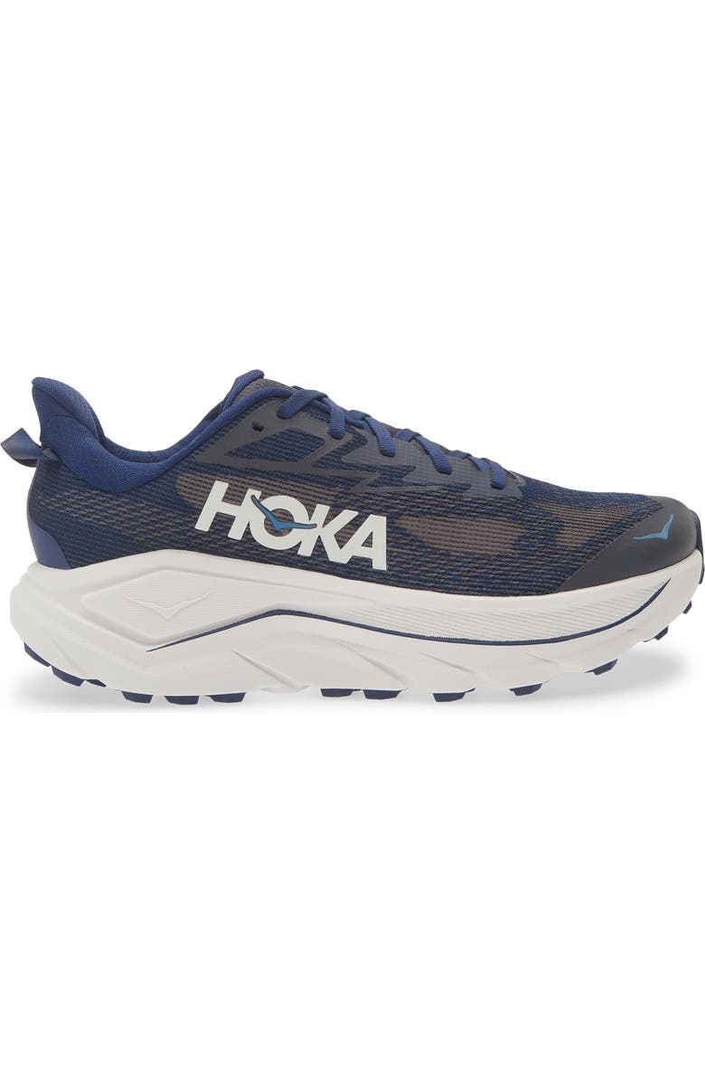 HOKA Challenger 8 Trail Running Shoe, Alternate, color, Midnight Blue / Grout