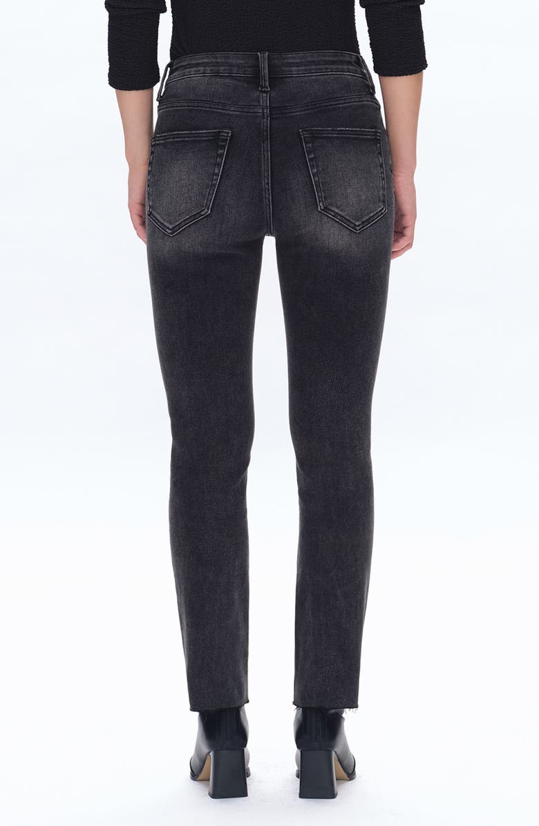 Bayeas High Waist Raw Hem Skinny Jeans, Alternate, color,