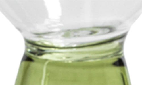 Zodax Viterbo Set Of 4 Martini Glasses In Green