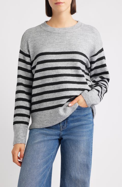 Stripe Drop Shoulder Sweater