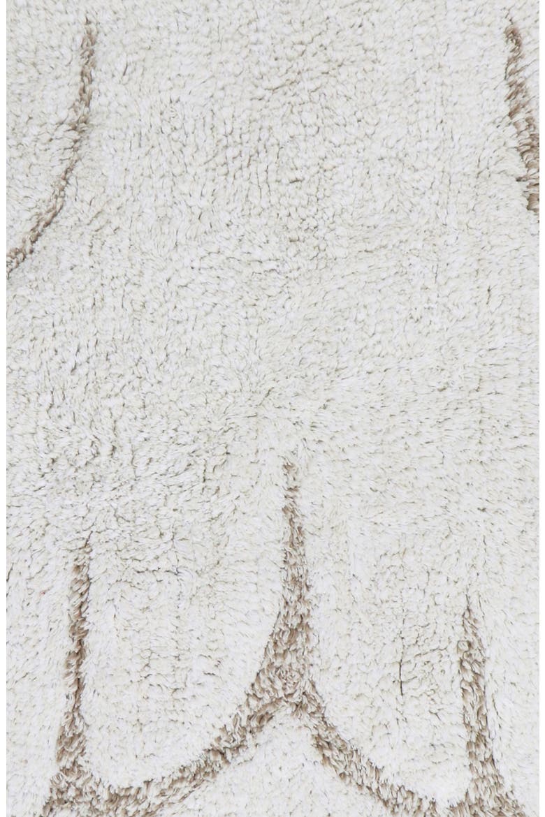 Mini Wings Washable Cotton Blend Rug, Alternate, color, IVORY LINEN PEARL GREY
