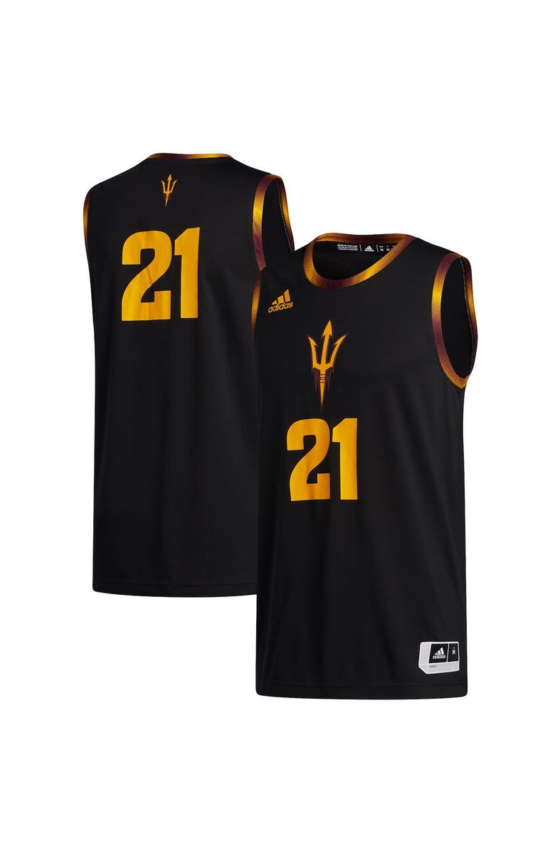 adidas Men's adidas #21 Black Arizona State Sun Devils Swingman Jersey, Main, color, Black