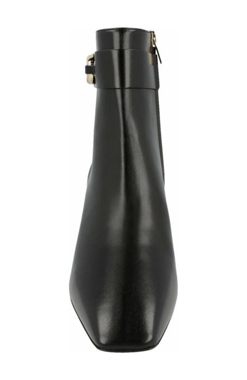 Ferragamo Placida Leather Bootie In Black