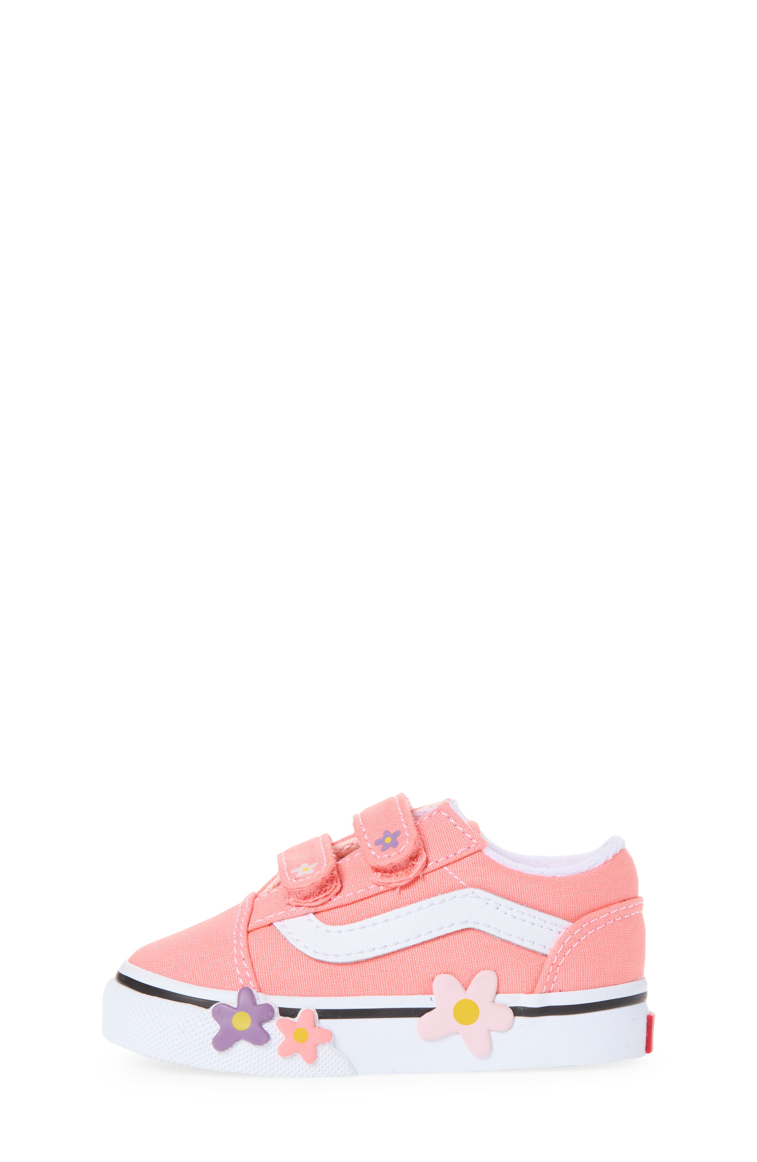 Kids' Old Skool V Flower Sneaker, Alternate, color, SUNSET BLUSH PINK