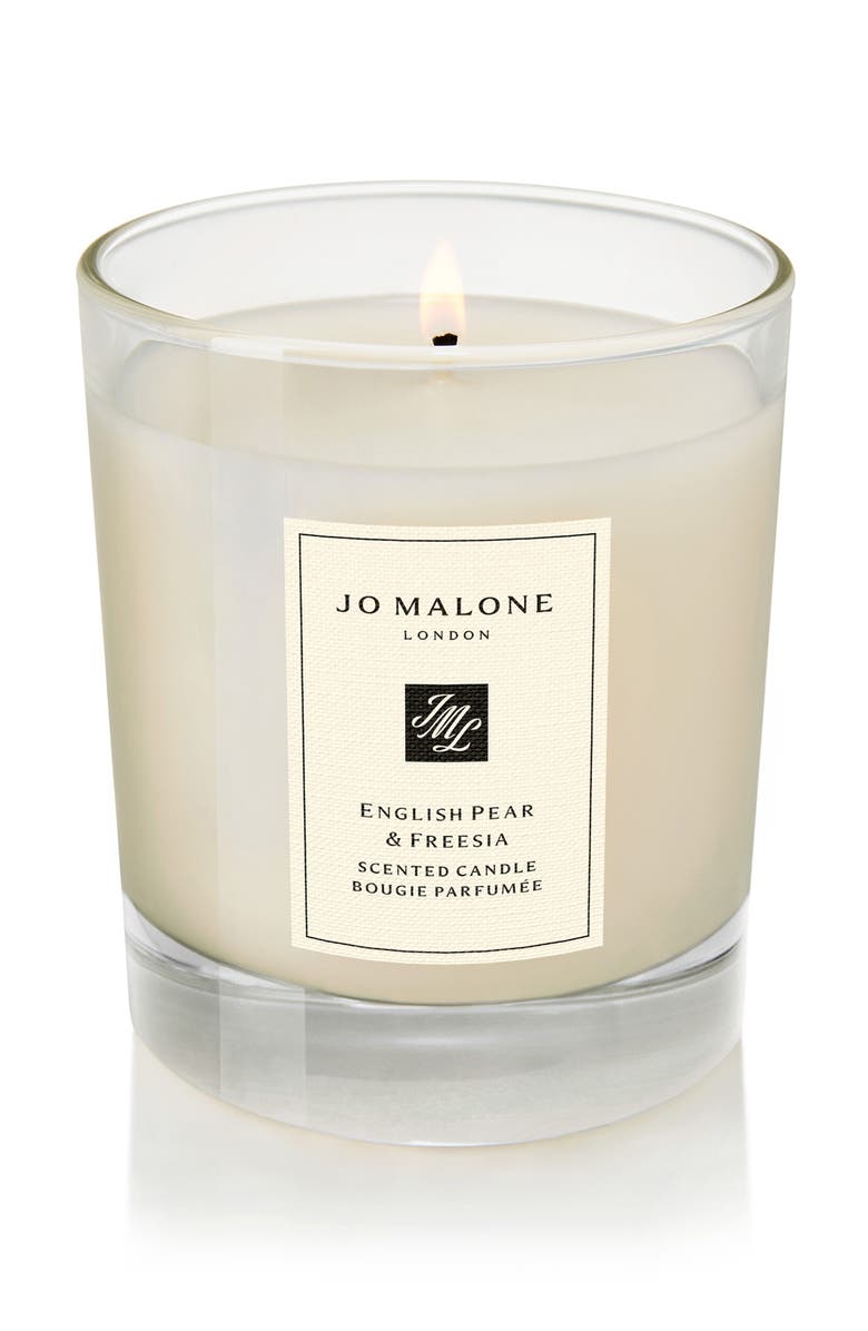 English Pear & Freesia Scented Home Candle
