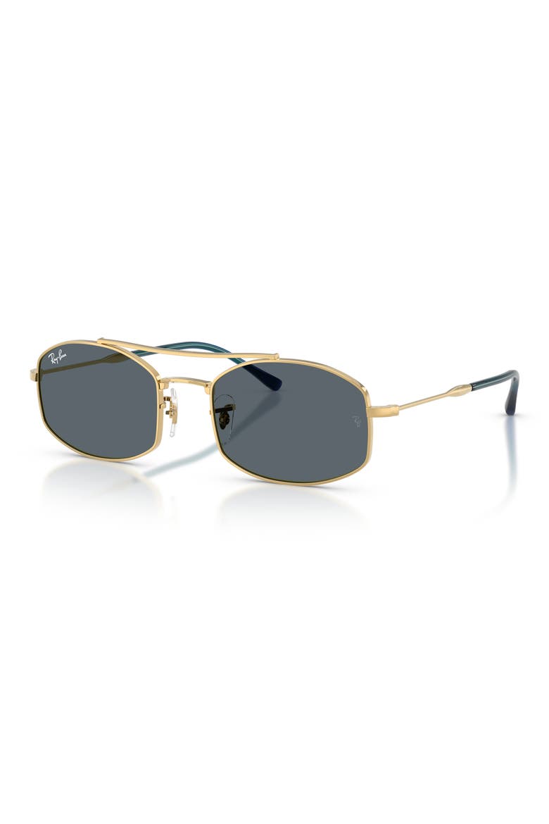 54mm Oval Sunglasses, Alternate, color, ARISTA / BLUE