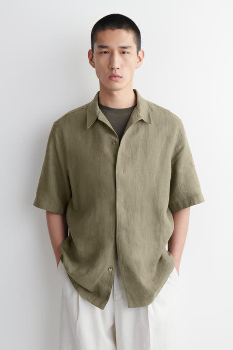 Linen Short-sleeved Shirt