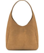 Ezra Arthur Phoebe Leather Hobo Nubuck Suede Shoulder Bag