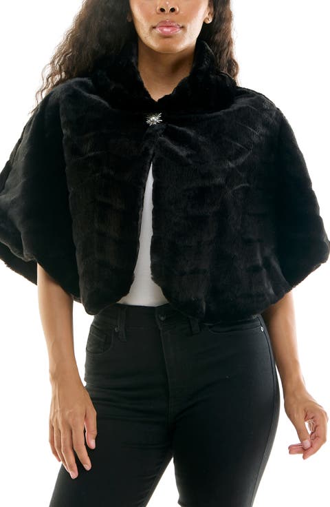 Faux Fur Capelet Bolero