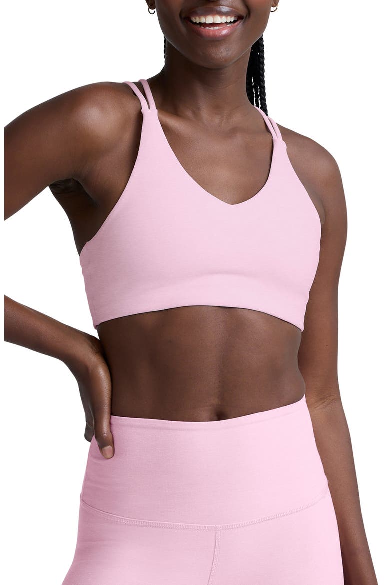 Spacedye Get Across Sports Bra, Main, color, FROSTY PINK HEATHER